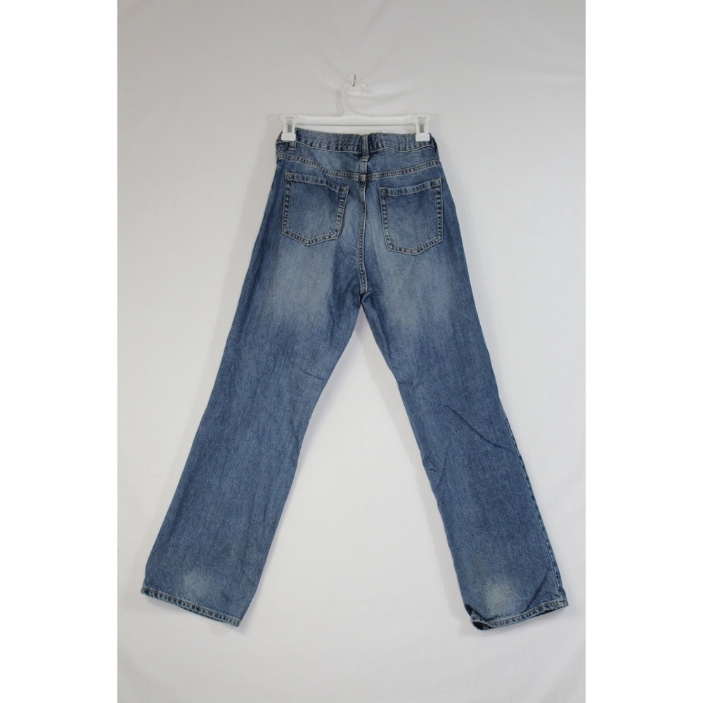 Old Navy Blue Denim Boot Cut Jeans Size 14 Husky, Adjustable Waistband boys - Picture 4 of 5